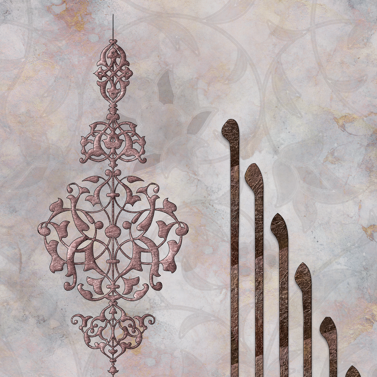 Wa ma yantiqu anil hawa Arabic calligraphy canvas print – view 5